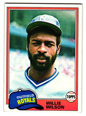 1981 Topps – Willie Wilson #360 Kansas City Royals EX
