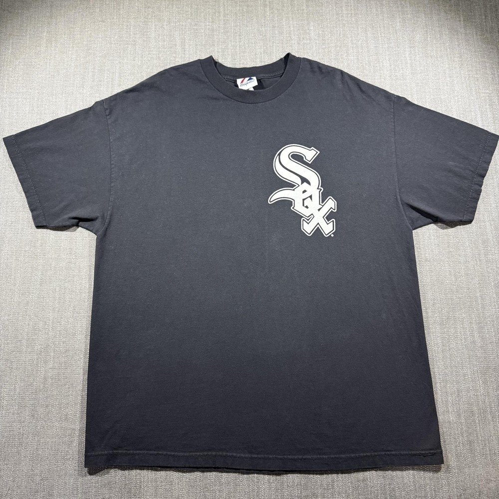 Chicago White Sox Shirt Mens 2XL Black MLB Baseball Majestic Alex Rios