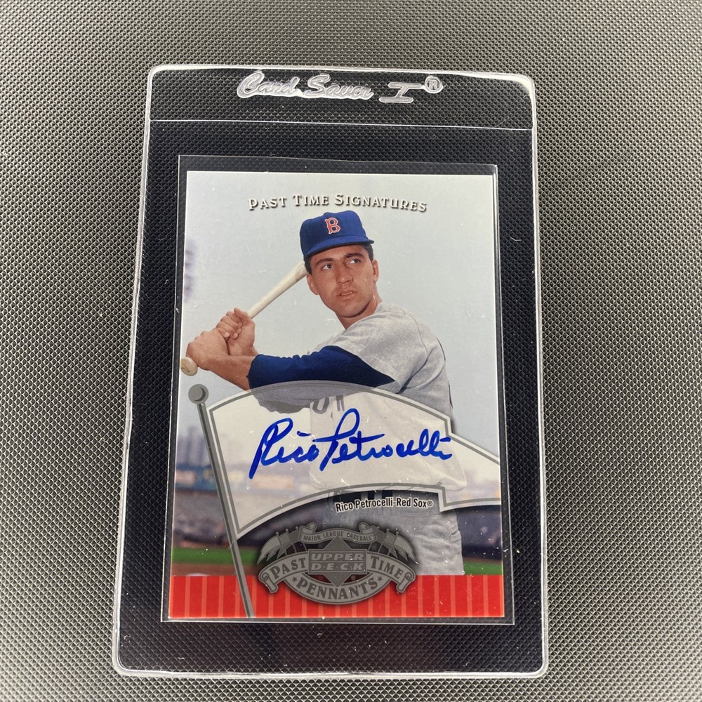 2005 Upper Deck Past Time Pennants Rico Petrocelli Past Time Signatures Auto