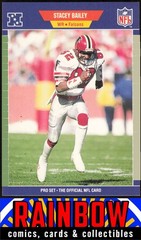 1989 Pro Set #1 Stacey Bailey Atlanta Falcons