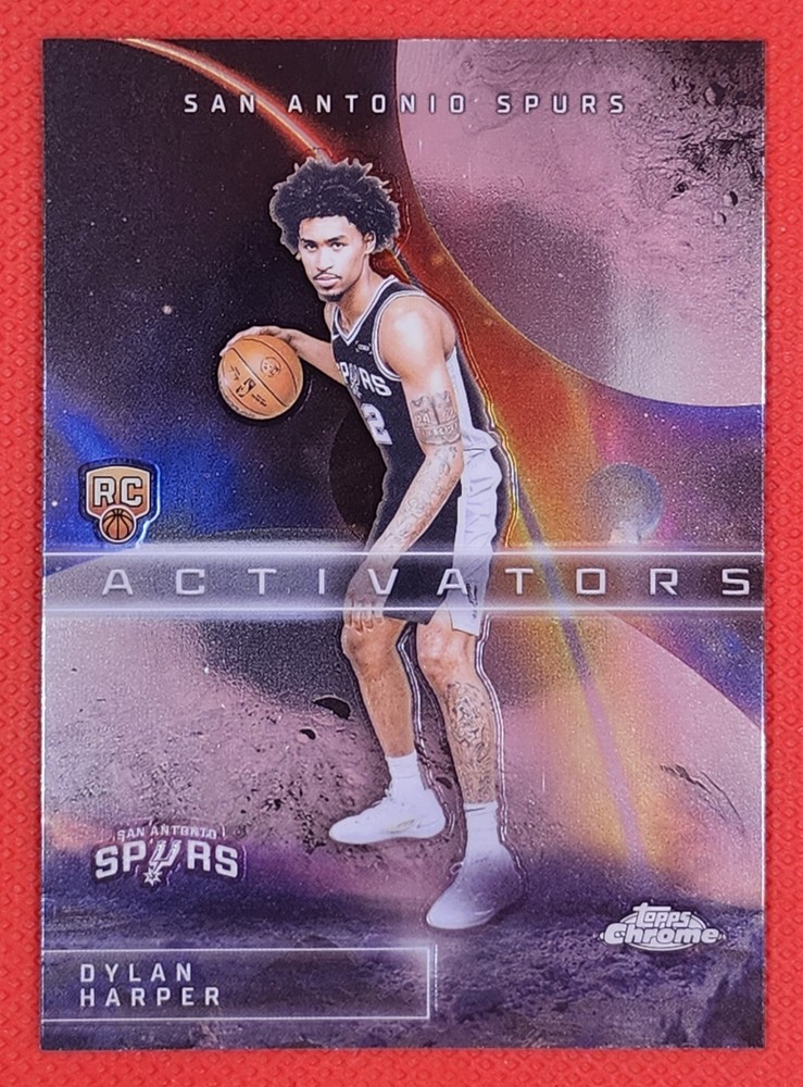 2025-26 Topps Chrome #AC-12 Dylan Harper Activators Base Insert Rookie RC Spurs