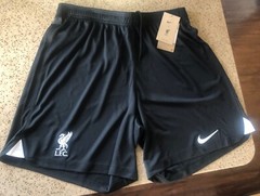 Liverpool FC 23/24 Nike Away Black Soccer Football Shorts DX2712-010 2XL XXL