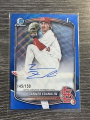 2025 Bowman Draft Chrome Tanner Franklin 1st Blue Wave Auto /150 #CPA-TF