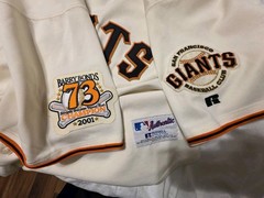 Barry Bonds 2001 San Francisco 73 Home Run Season Record Sleeve Patch for Jersey