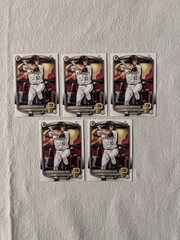 Easton Carmichael 2025 Bowman Draft Prospects Paper 5 Card Lot Pirates