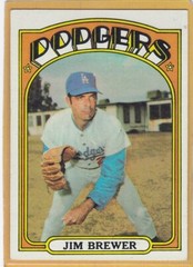 1972 TOPPS BASEBALL JIM BREWER #151 DODGERS EX/EX+ *A5543