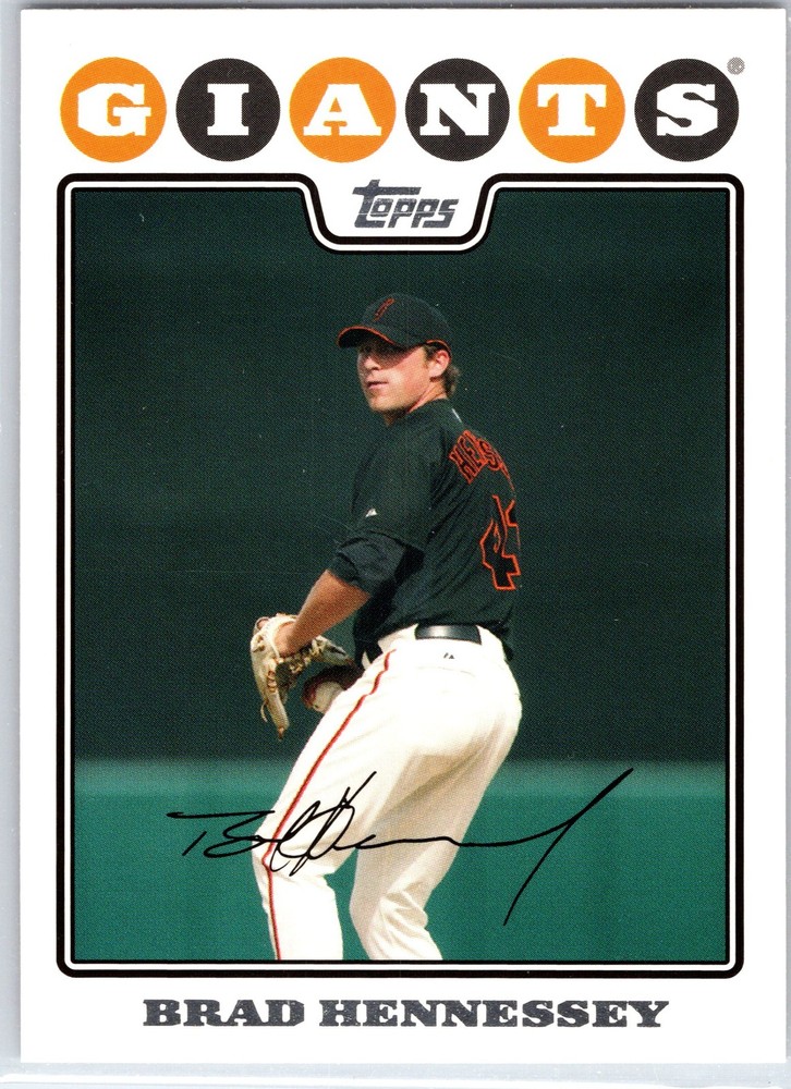 2008 Topps #569 Brad Hennessey