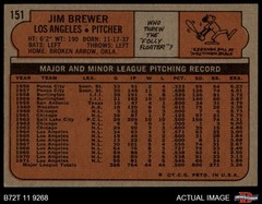 1972 Topps #151 Jim Brewer Dodgers 5 – EX