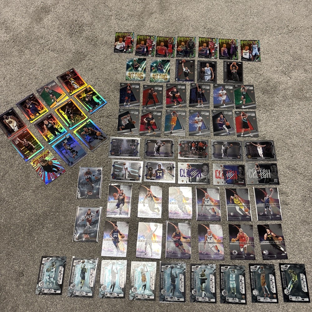 2025-26 Topps Chrome Update 68 Card Lot 11 Refractors, 9 Clutch Gene, 2 Paradox