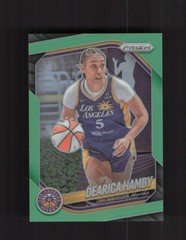 2025 Panini Prizm WNBA #39 Dearica Hamby Lime Green Prizms #/225