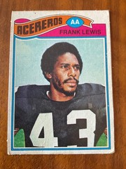 1977 Topps MEXICAN #319 Frank Lewis of the Pittsburgh Steelers / Acereros