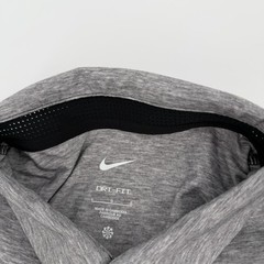 Wake Forest Polo Shirt Mens Large Gray Nike Short Sleeve Woven Demon Decans WF