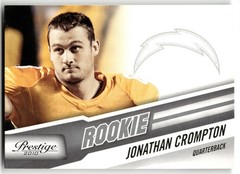 2010 Panini Prestige Rookie #262 JONATHAN CROMPTON – CHARGERS RC-BUY3 GET 1
