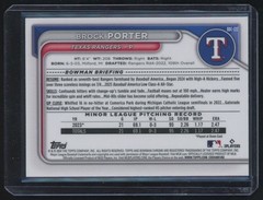 2024 Bowman Draft Brock Porter /250 Texas Rangers #BDC-172 Purple Refractor