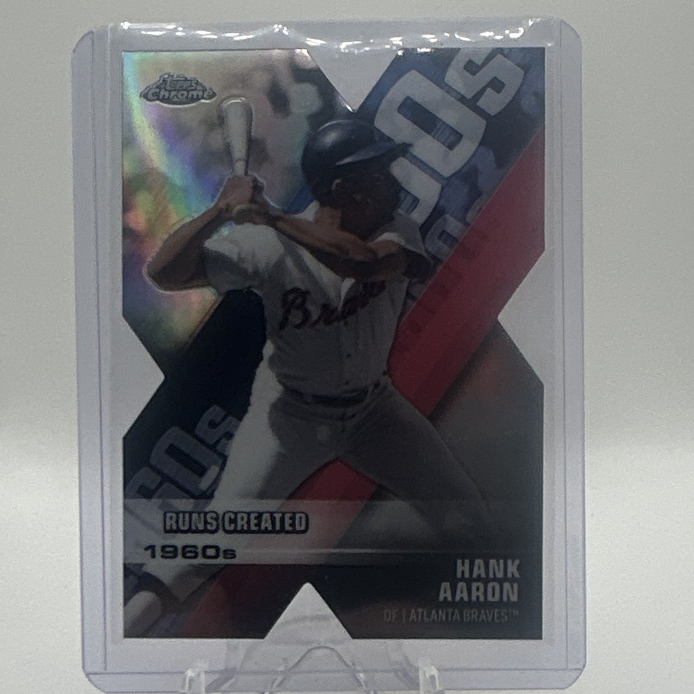 Topps 2020 Topps Chrome Decade of Dominance Hank Aaron Braves #DOD-4 Insert