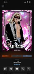 Lexis King – Aurora Base Iconic – Topps Slam WWE Mirage 26