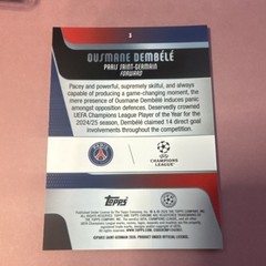Topps 2025-26 UEFA Club Competitions Ousmane Dembele #3 Paris Saint-Germain