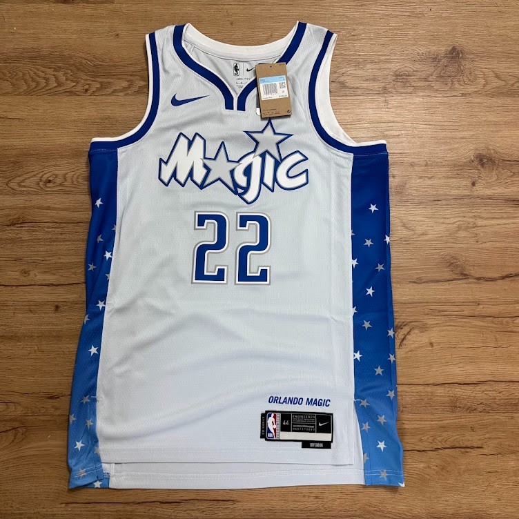 New Nike NBA Orlando Magic Franz Wagner #22 Jersey City Edition Blue Medium 44