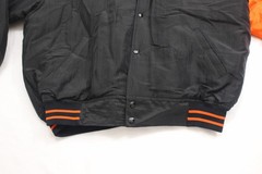 VTG Starter Diamond collection mens XXL black and orange Orioles button jacket