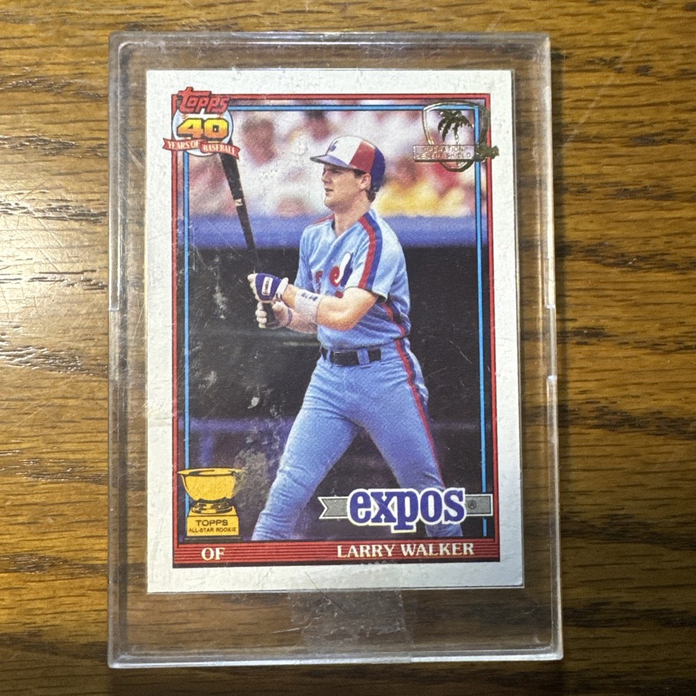 1991 Topps – Larry Walker #339 Operation Desert Shield