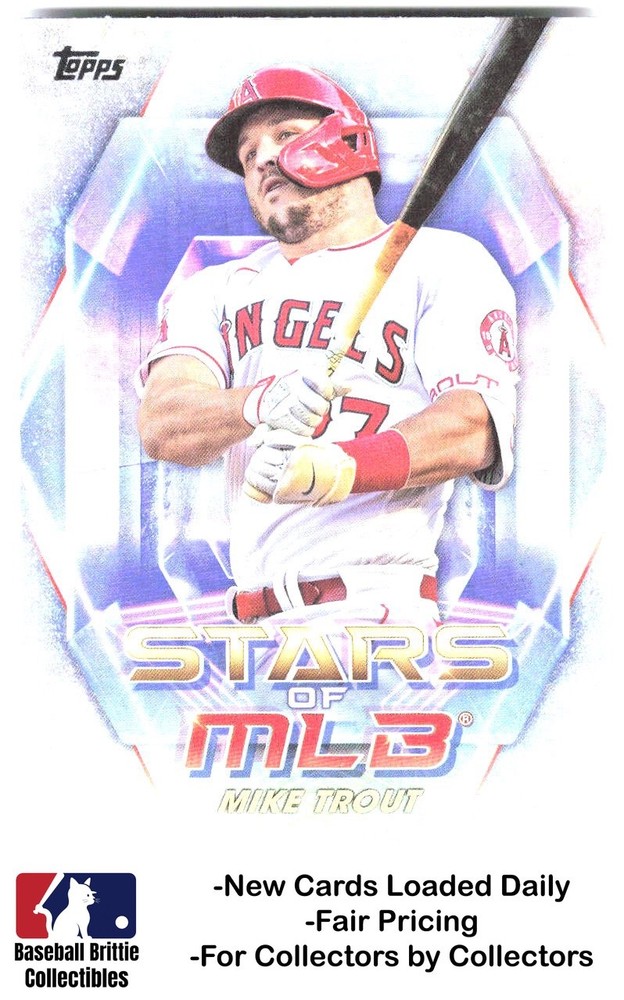2023 Topps #SMLB-2 Mike Trout Stars of MLB Rainbow Foil Los Angeles Angels