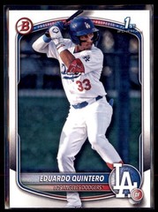 2025 Bowman Prospect Paper Eduardo Quintero Dodgers #BP-115 5 Card Lot