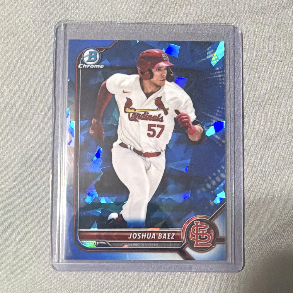2022 Topps Bowman Chrome Sapphire JOSHUA BAEZ Cardinals OF Rookie RC #BDC-76