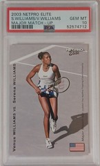 2003 Netpro Elite Major Match Up Serena Williams Venus Williams Rookie RC PSA 10