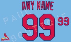 St. Louis Cardinals Lettering Kit for Authentic 2023 Jersey – ANY NAME & NUMBER