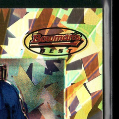 1998 Bowman&rsquo;s Best Jim Harbaugh Atomic Refractor #/100 Serial #071/100 EX