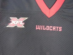 New XFL LA Wildcats Mens Sizes S-M-L-XL-2XL-3XL Blank Football Jersey