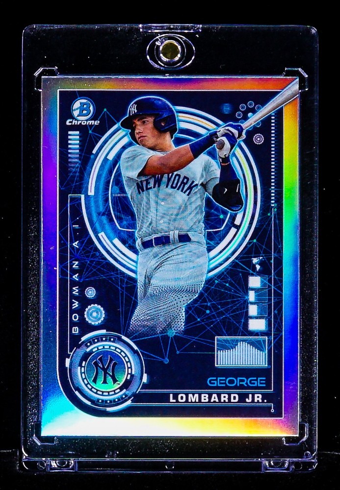 George Lombard Jr. RARE RAINBOW REFRACTOR INVESTMENT ROOKIE CARD Yankees SP RC