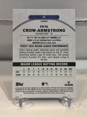 2025 Topps Finest Checkerboard PETE CROW-ARMSTRONG Cubs #47