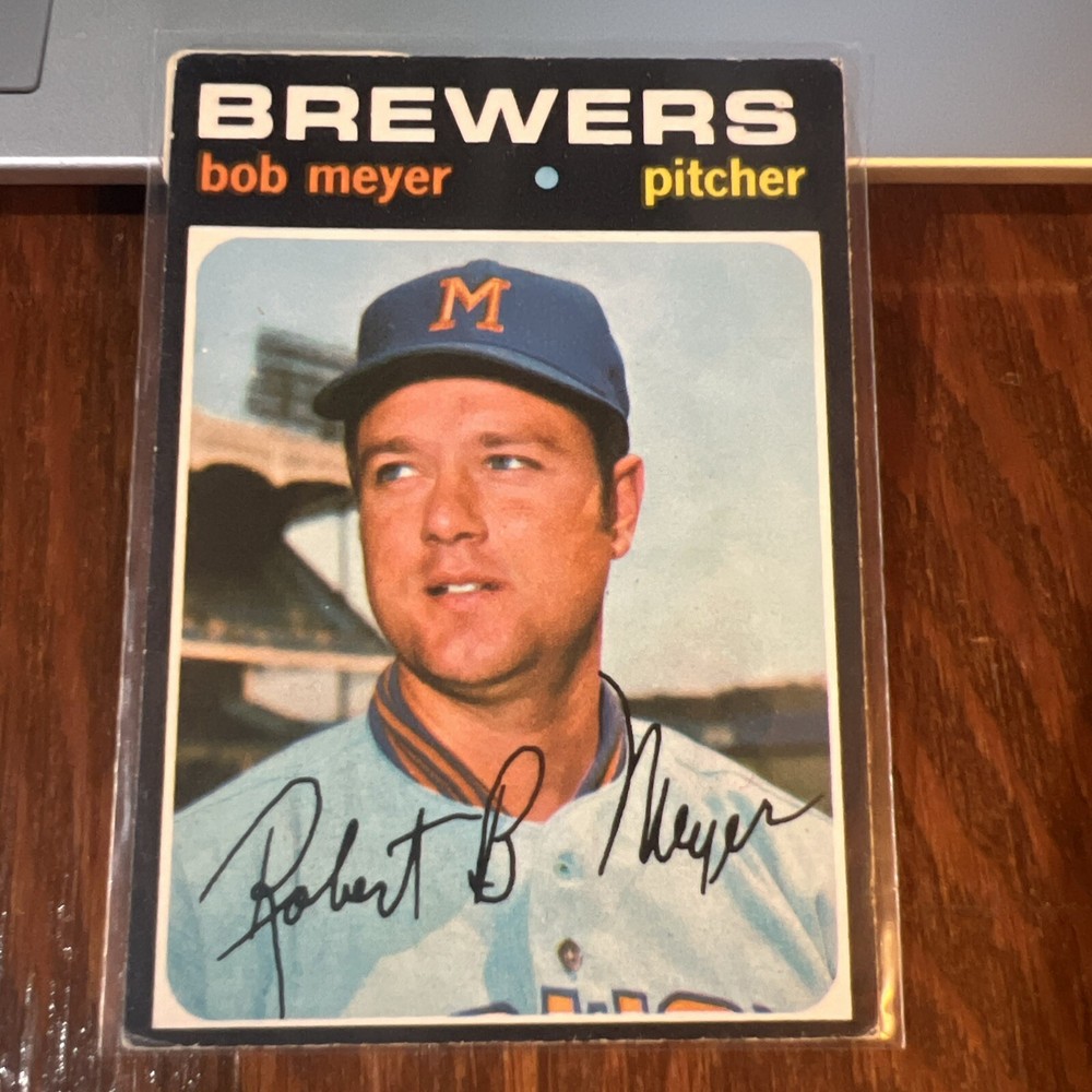 Bob Meyer 1971 O-Pee-Chee #456 Milwaukee Brewers VG-EX Range Vintage