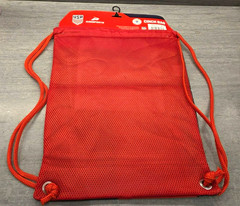 USA FIFA BACKPACK DRAW STRING GYM SACK, RED AND NAVY BLUE