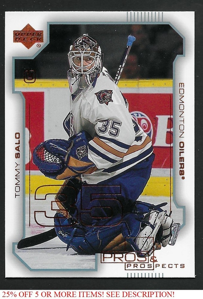 2000-01 Upper Deck Pros and Prospects #34 Tommy Salo Edmonton Oilers