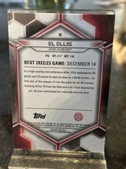 2023-24 Bowman University Best #6 El Ellis Green Mini Diamond Refractor #d /99