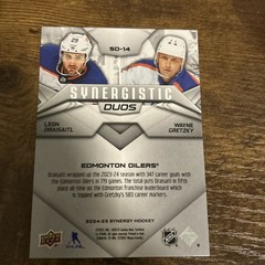 2024-25 UD Synergy Synergistic Duos Stars Wayne Gretzky, Leon Draisaitl #SD-14