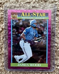 2026 Topps Series 2 James Wood 1991 Topps Pink Crackle Foil SP Nationals