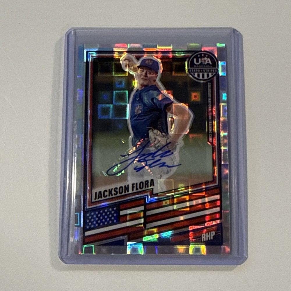 2026 Panini Stars & Stripes Prizm JACKSON FLORA Silver Pandora Auto /225🔥🔥🔥