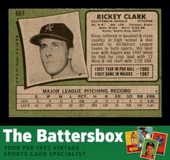 1971 Topps #697 Rickey Clark SP VG/VGEX X3784158