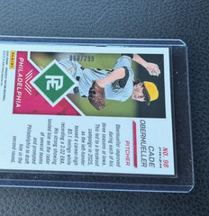 2025 Panini Prospect Edition Cade Obermueller Blue Ice Prizm 060/299