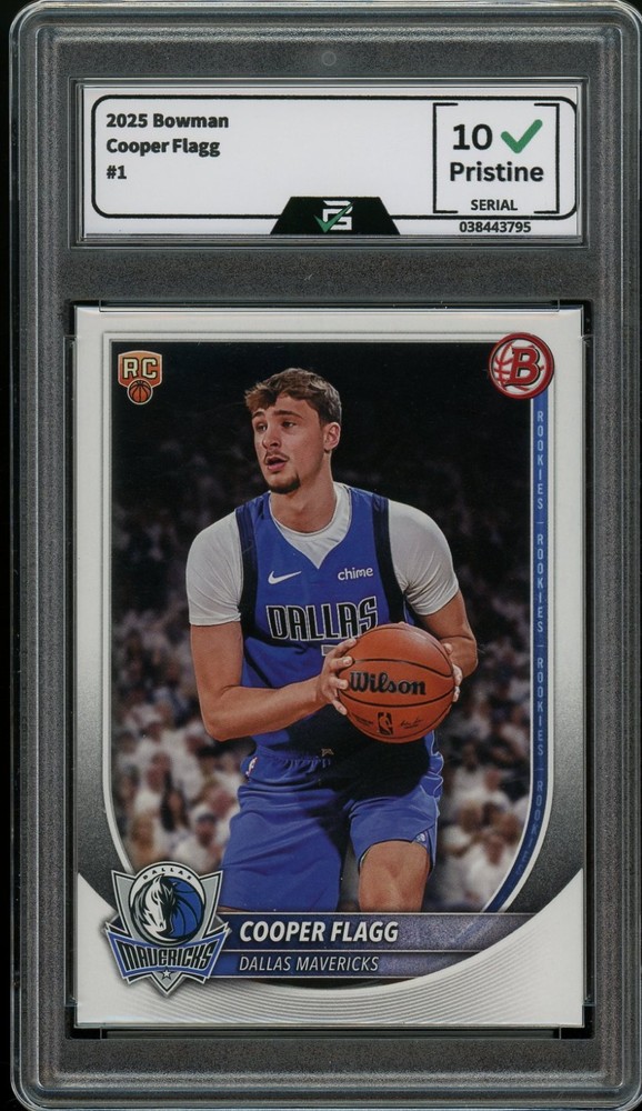 2025-26 Bowman Basketball Cooper Flagg Rookie Graded 10 Gem Mint 💎 RC #1
