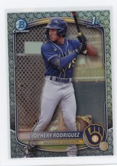 2025 Bowman #BCP-36 Yophery Rodriguez Chrome Steel Metal Refractor #/100 C16