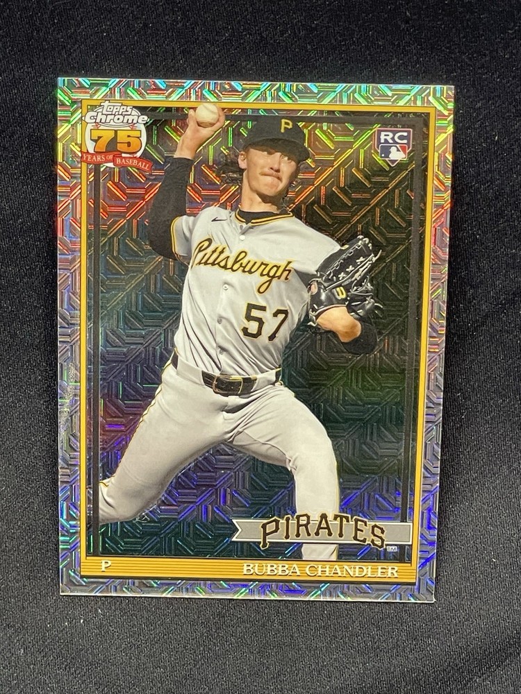 2026 Topps Series 1 #91C-75 Bubba Chandler Mojo Refractor RC Pittsburgh Pirates