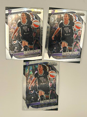 Panini 2024 Prizm Rookie WNBA Kaitlyn Chen Valkyries 3-Card Lot 1 white seismic