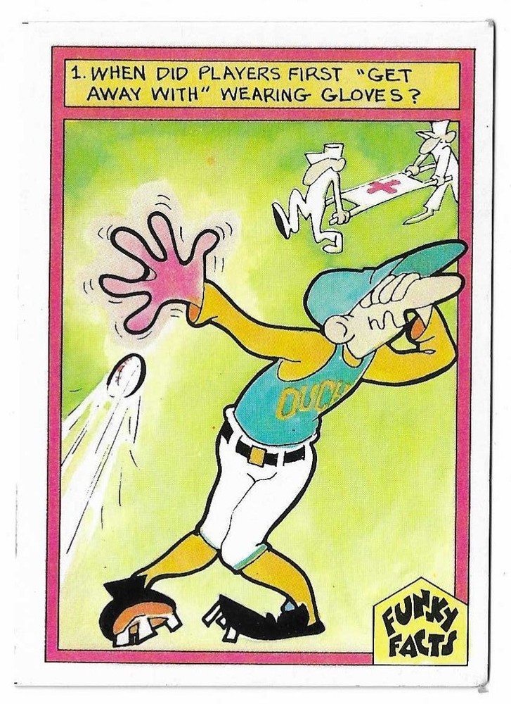 1976 Funky Sales Corp Funky Facts Baseball The Good Old Days Card #10