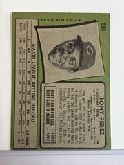 1971 Topps Baseball Tony Perez #580 Cincinnati Reds Vintage Raw EX/NM