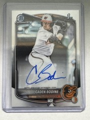 2025 Bowman Draft #CPA-CB Caden Bodine Chrome Prospect Autographs