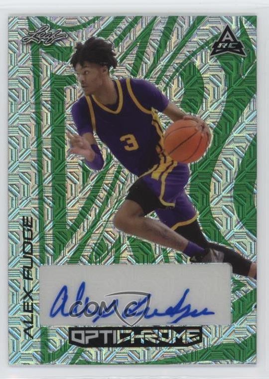 2022-23 Leaf Optichrome Green Mojo 2/4 Alex Fudge #BA-AF1 Auto 0u66